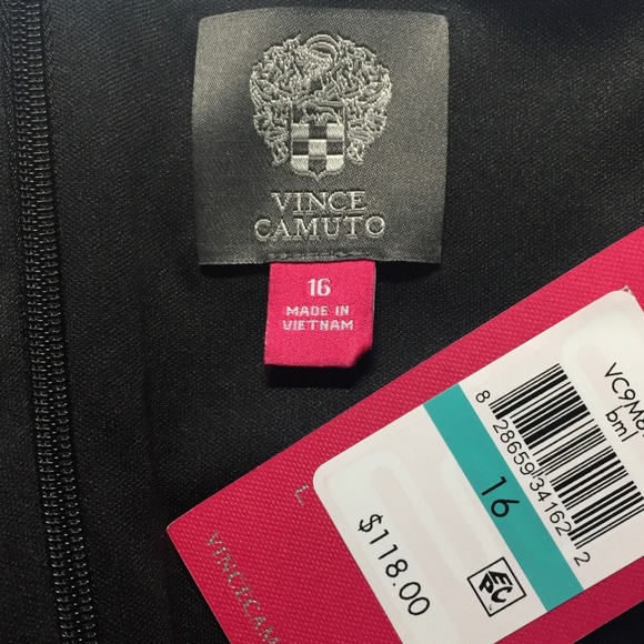 NWT VINCE CAMUTO Floral Scuba Ruffle Sheath Dress - Picture 5 of 6